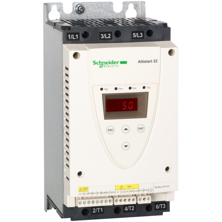 מתנע רך מסדרת  AltiStart 22 עם מגען עוקף פנימי  7.5kW