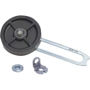 מנוף למפסק גבול XCKS/M/J - גלגל פלסטיק 50 מ"מ מתכוונן